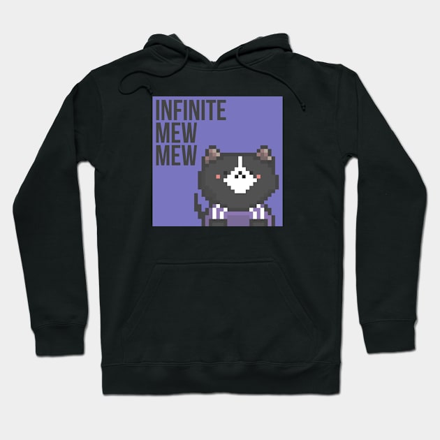 Pixel Cat 042 Hoodie by Infinite Mew Mew